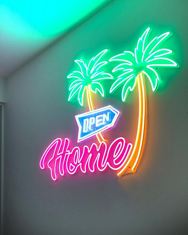Open Home LED Neon Sign for Bar light up sign