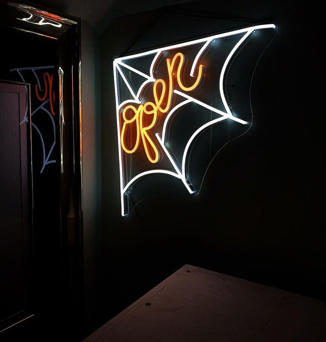 Open Spider Web LED Neon Sign light up sign