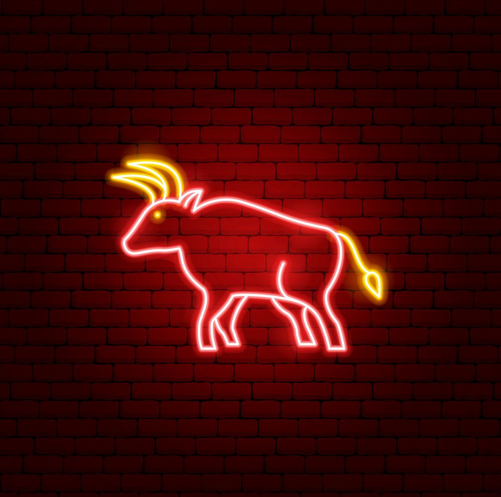 Ox Chinese Zodiac Neon Sign AOOS