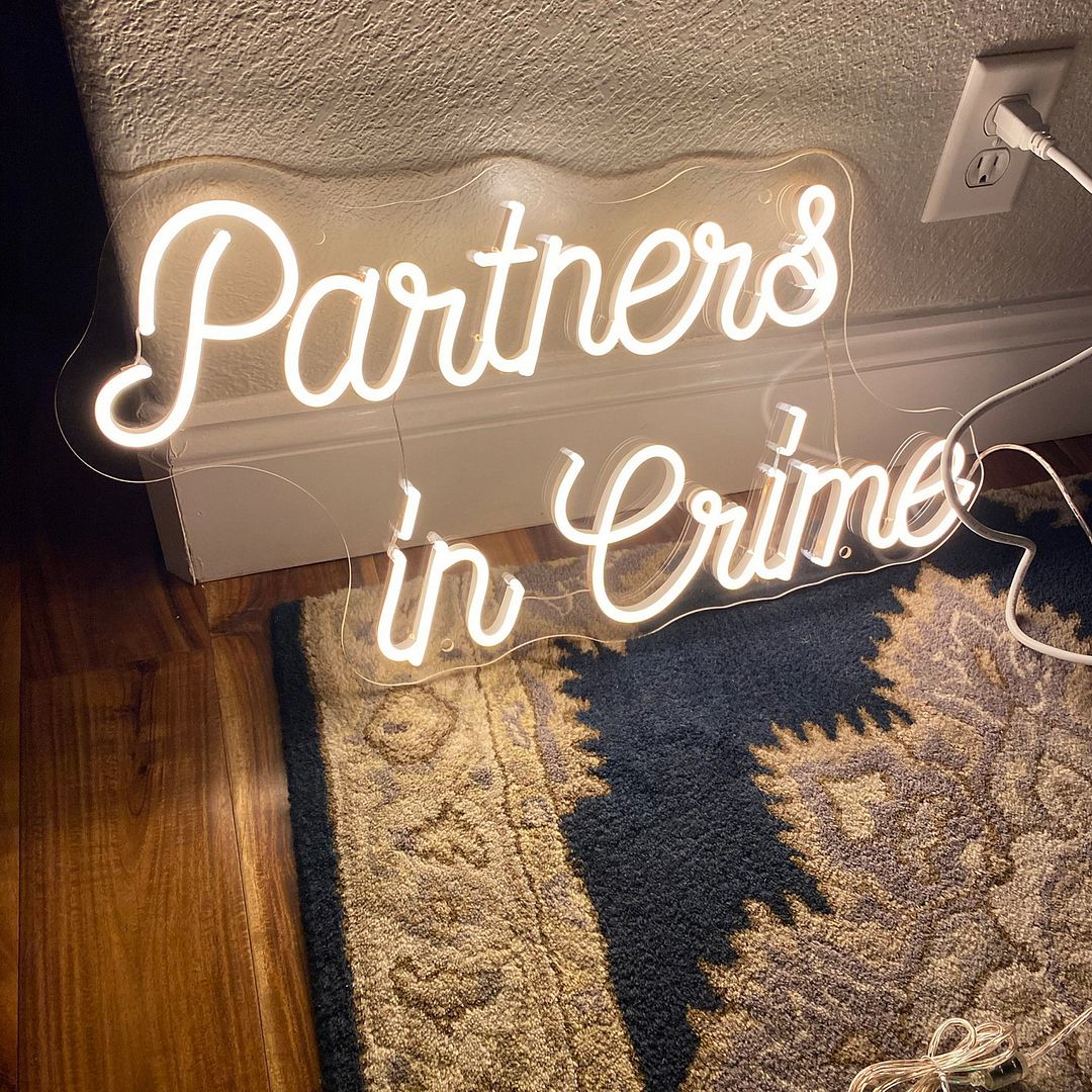 Partners in Crime Neon Sign