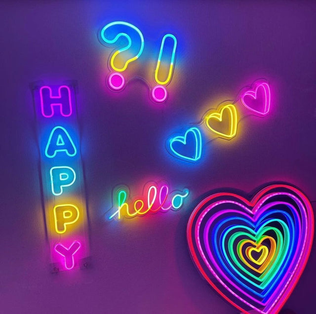 Party Live Background Wall LED Neon Sign for Studio light up sign