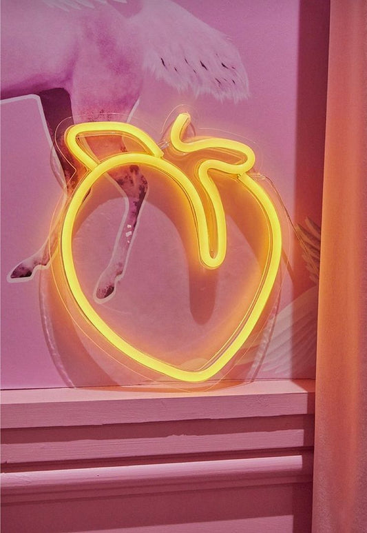 Peach Neon Sign