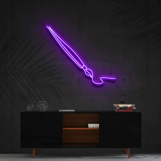 Penmanship Brush Neon Sign