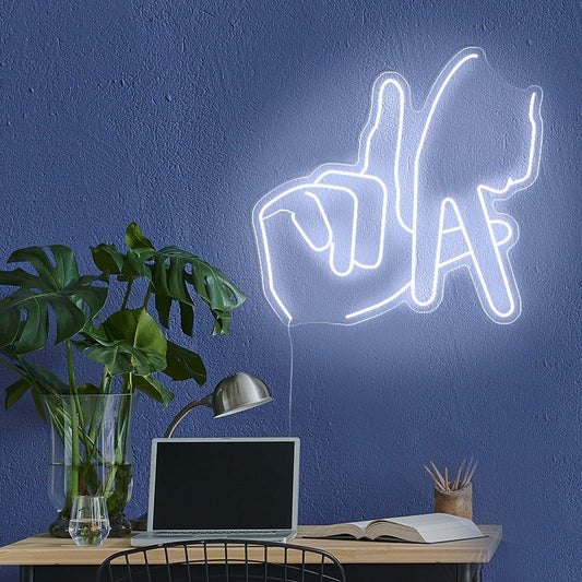 Loser and Victory Hand LED Neon Sign