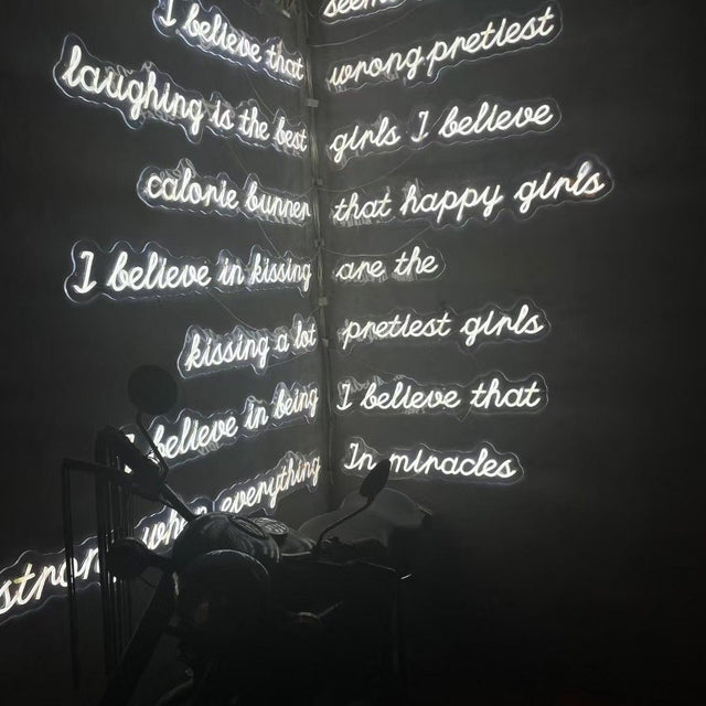Photo Booth Background LED Neon Sign for Salon light up sign