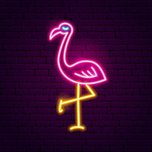 Pink Flamingo Neon Sign