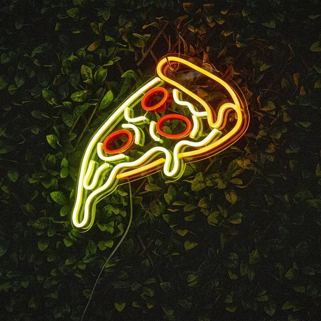 Pizza Slice LED Neon Sign for Bar light up sign