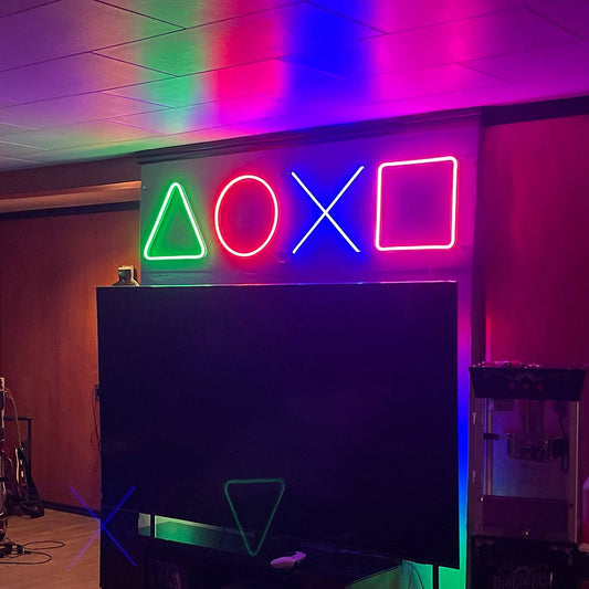 Playstation Gaming Room Neon Sign