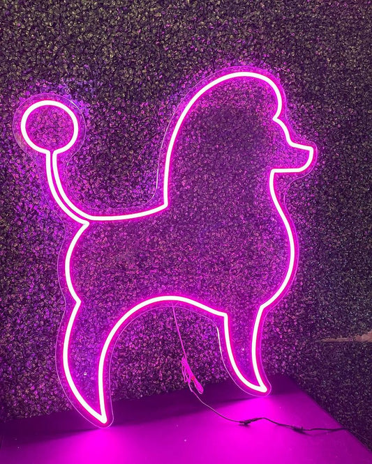 Poodle Neon Sign