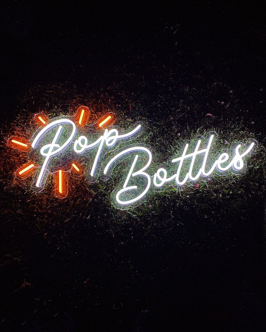 Pop Bottles Neon Sign