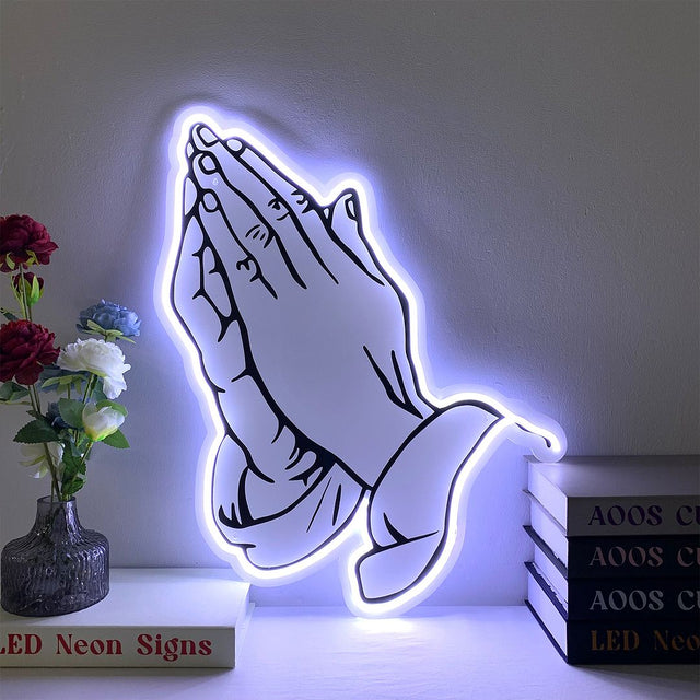 Praying Hands LED Neon Sign light up sign