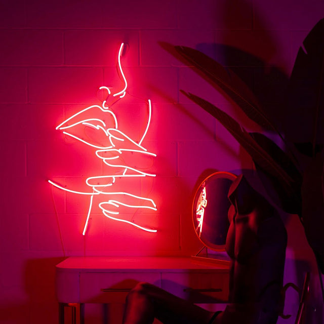 Pretty Face LED Neon Sign for Bar light up sign