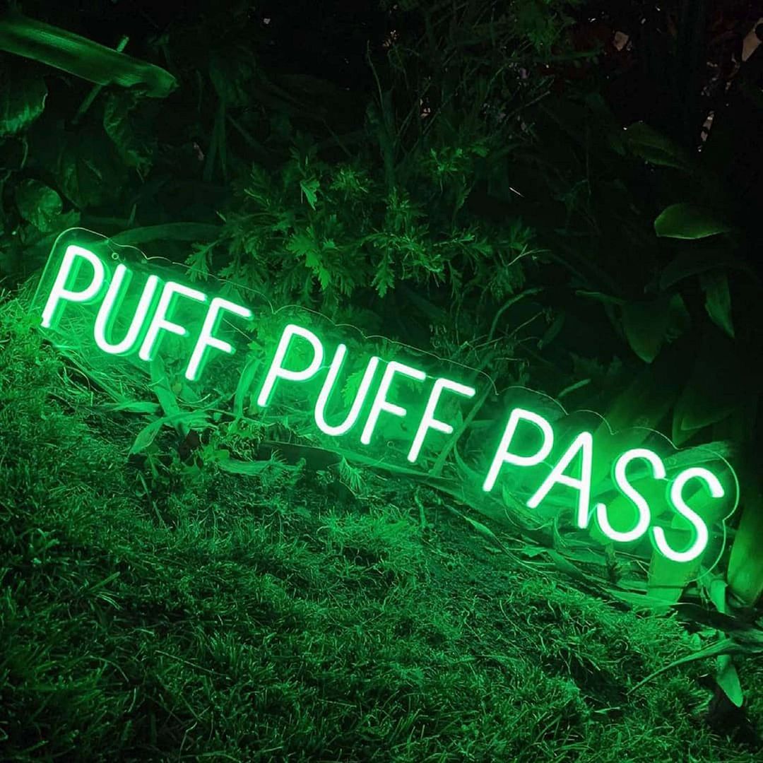 Puff Puff Pass Neon Sign