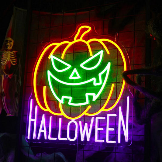 Pumpkin Halloween Neon Sign