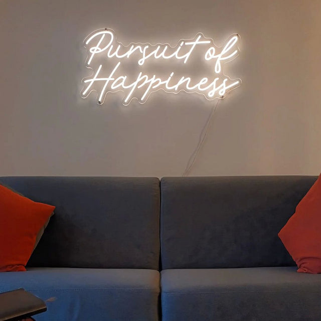 Pursuit of Happiness LED Neon Sign for Wedding light up sign
