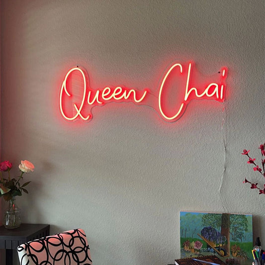 Queen Chai Neon Sign