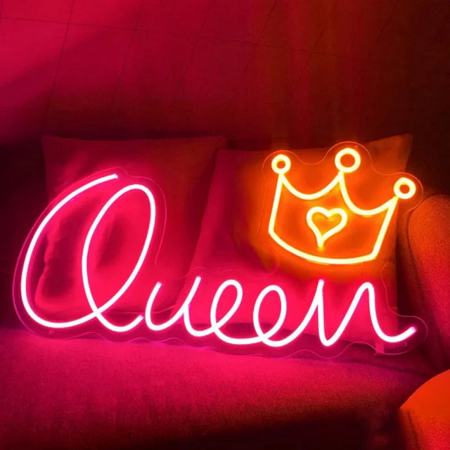 Queen LED Neon Sign for Salon light up sign