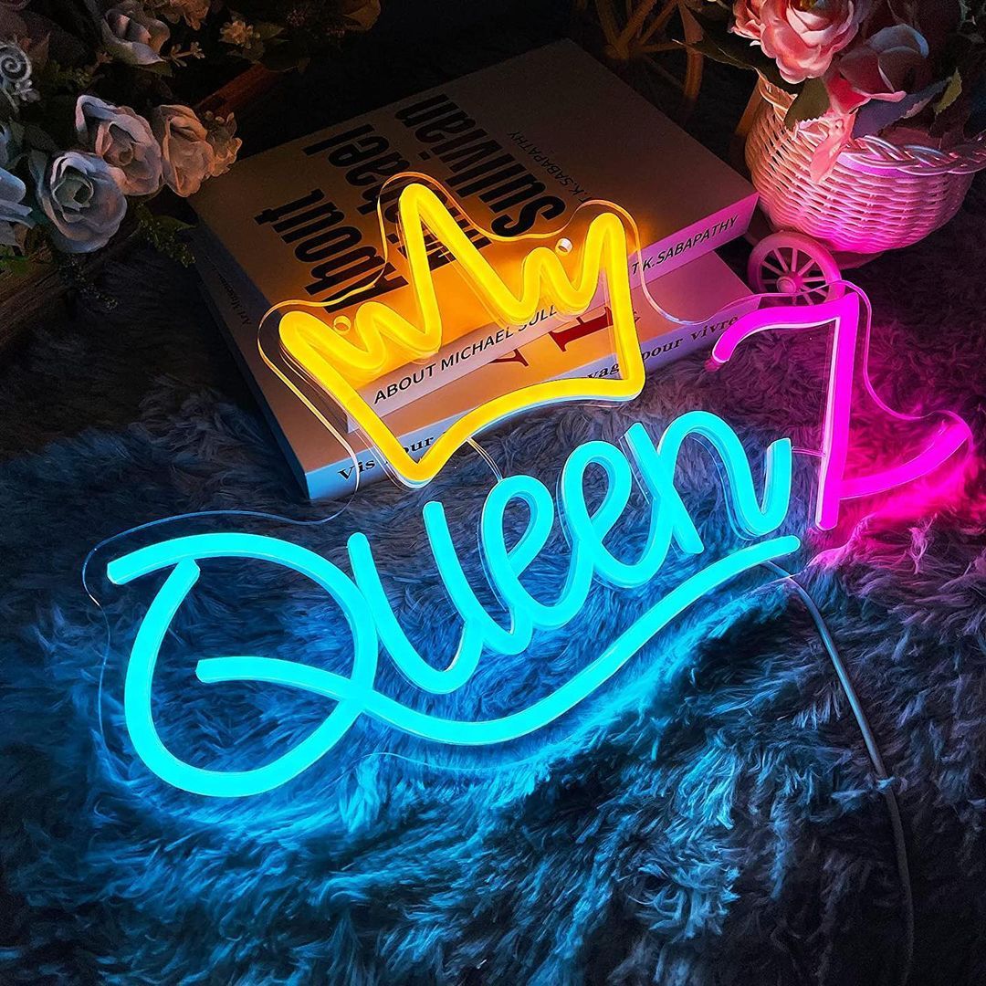 Queen Z Crown Neon Sign