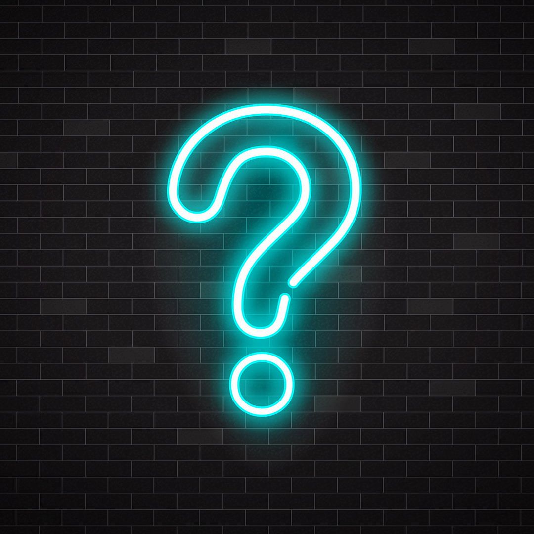 Led Question Mark Custom Made Neon Signs, Question Mark Neon Sign, LED Business Sign – AOOS