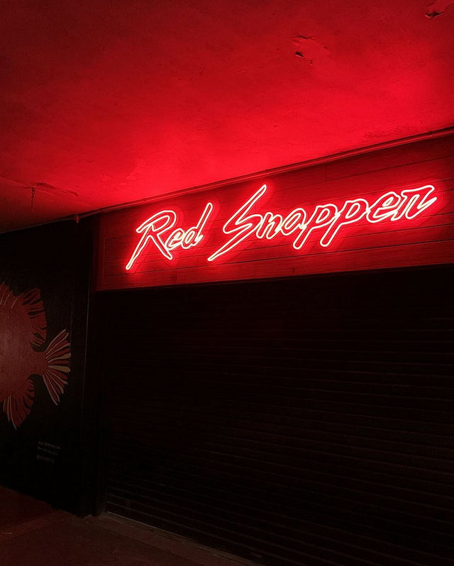 Red Snapper LED Neon Sign for Bar light up sign