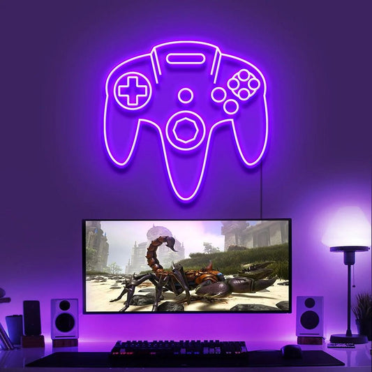 Retro Controller Gaming Neon Sign