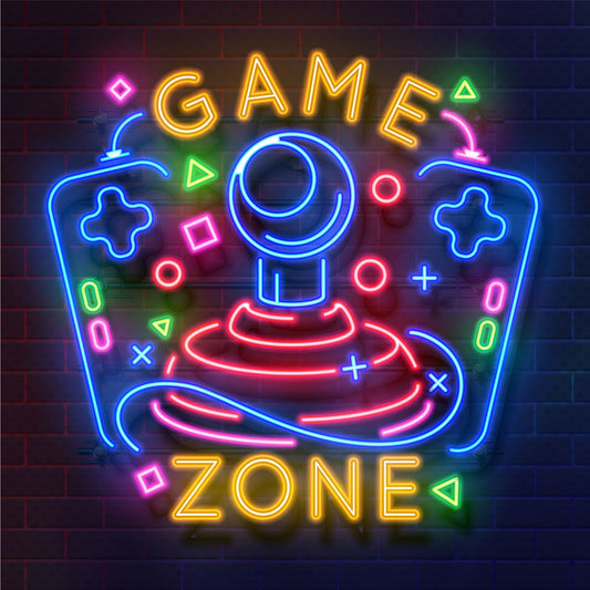 Retro Video Arcade Game Neon Sign