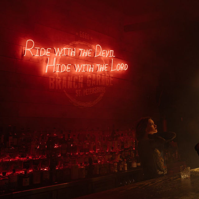 Ride With The Devil Hide With The Lord LED Neon Sign light up sign