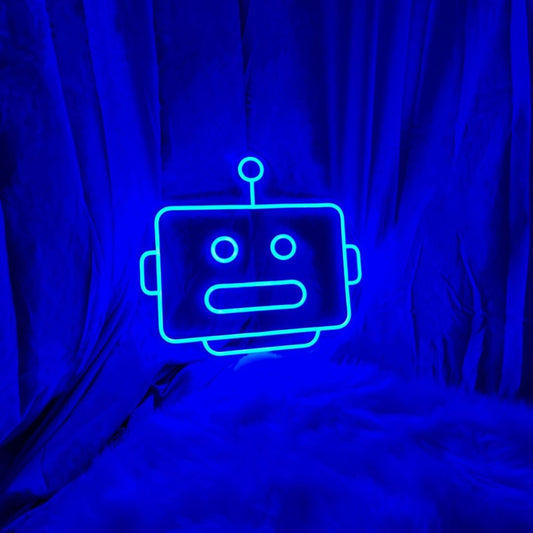 Robot Neon Signs, Neon Lights, LED Neon Signs for Room, Bars Light Up Signs, Cool Neon Light Signs, Neon Wall Lights