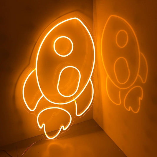 Rocket Neon Sign