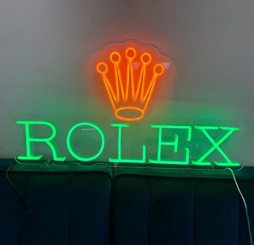 Rolex Crown Neon Sign