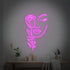 Rose and Woman Neon Sign