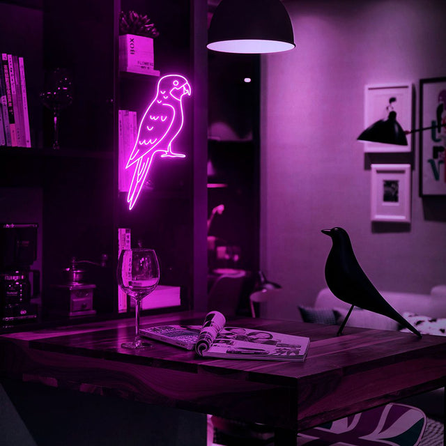 Rosella Parrot LED Neon Sign for Bar light up sign