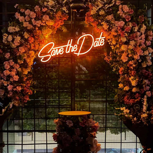 Save The Date Neon Sign