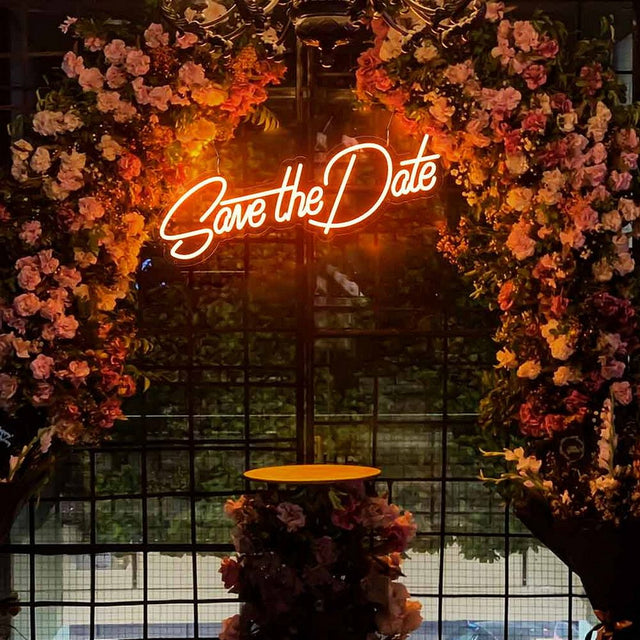 Save The Date LED Neon Sign for Wedding light up sign