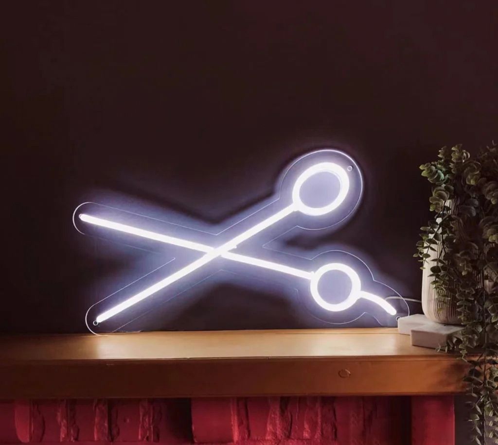 Scissors Neon Sign