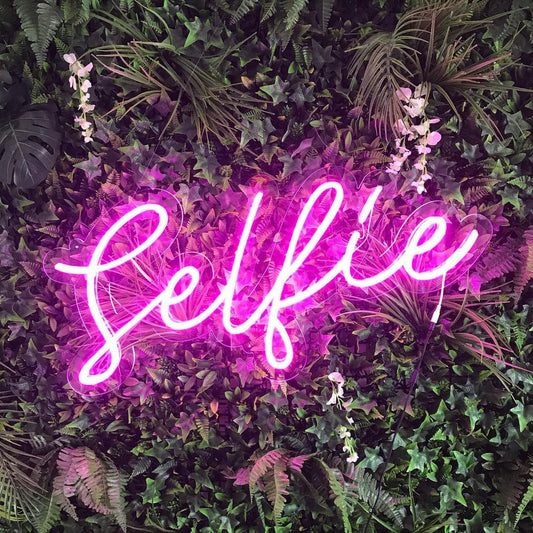 Selfie Neon Sign