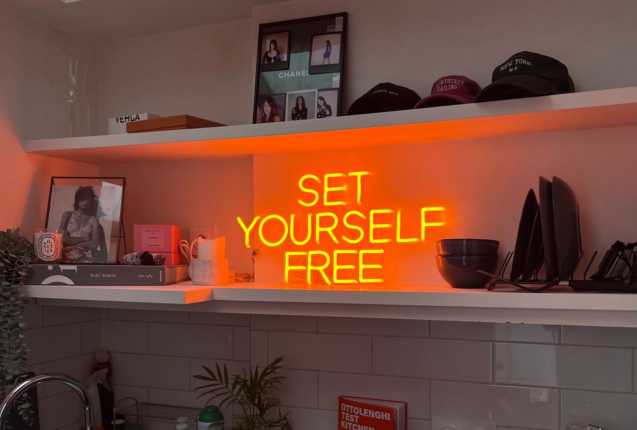 Set Yourself Free Neon Sign