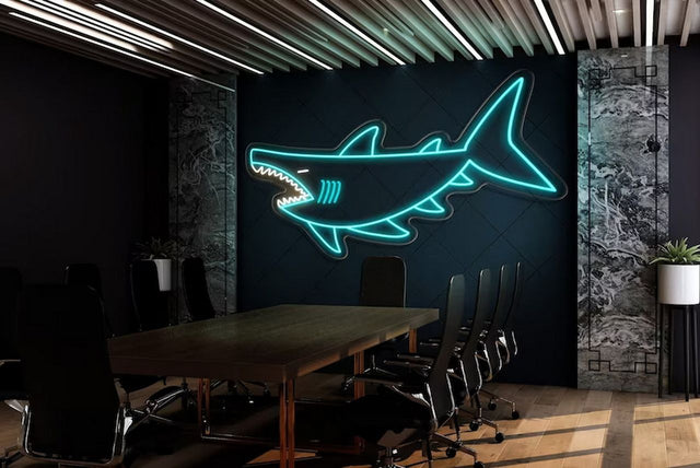 Shark LED Neon Sign for Bar light up sign