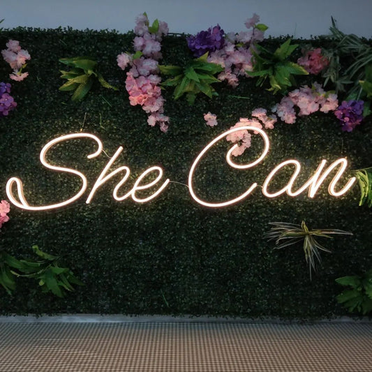 She Can Neon Sign