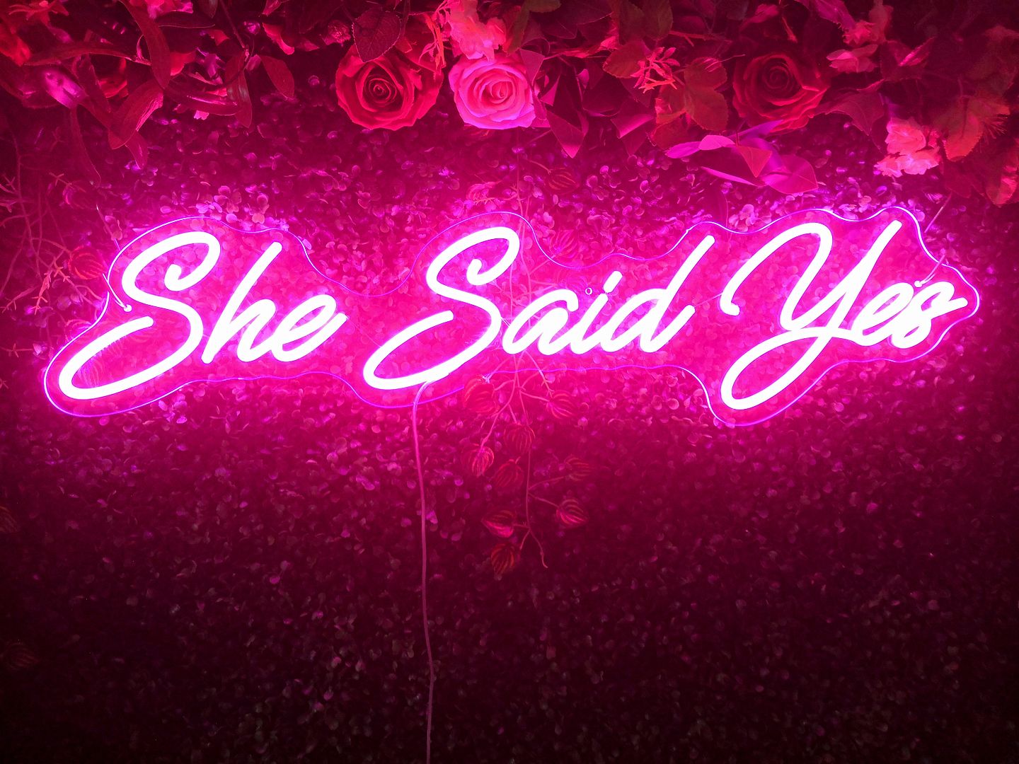 She Said Yes Neon Sign