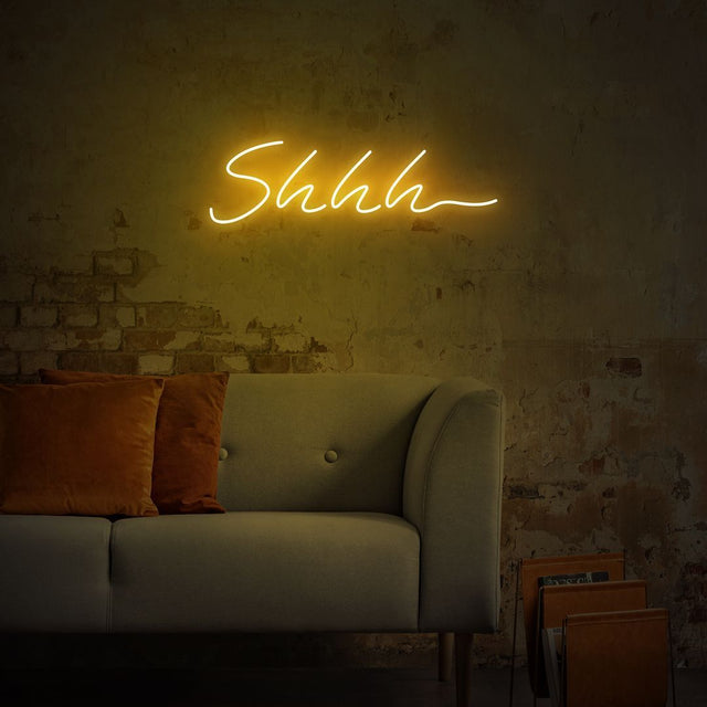 Shhh Keep Quiet LED Neon Sign light up sign