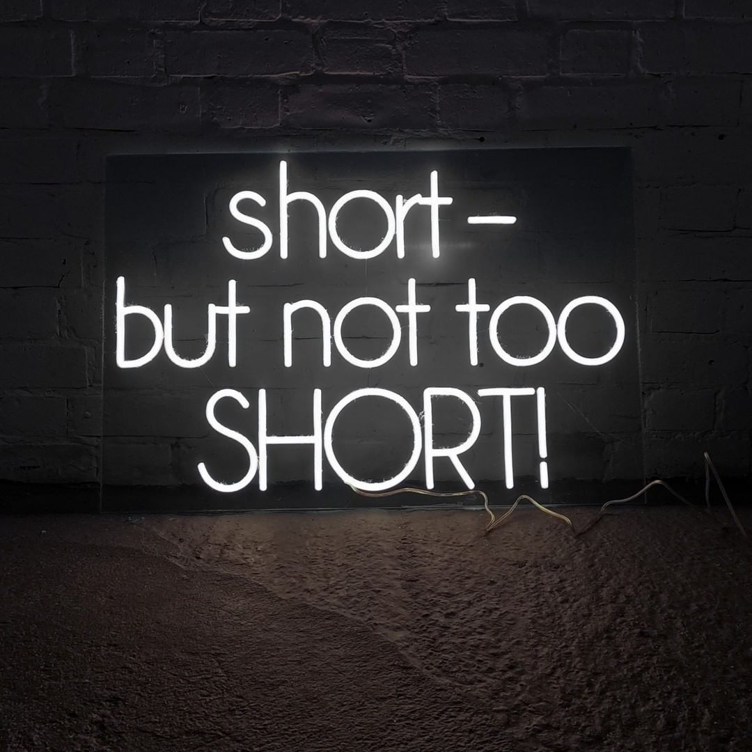 Custom Made Neon Signs, Short But Not Too Short Neon Sign, LED Business ...