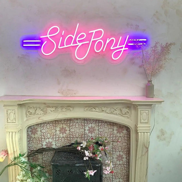 Side Pony LED Neon Sign for Salon light up sign