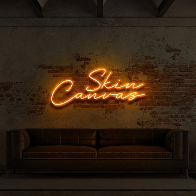 Skin Canvas LED Neon Sign for Tattoo Studio light up sign