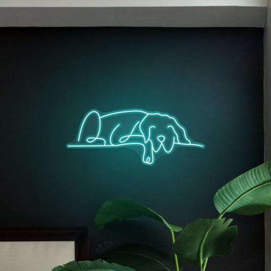 Sleepy Dog Neon Sign