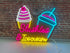 Slushies and Ice Cream Neon Sign