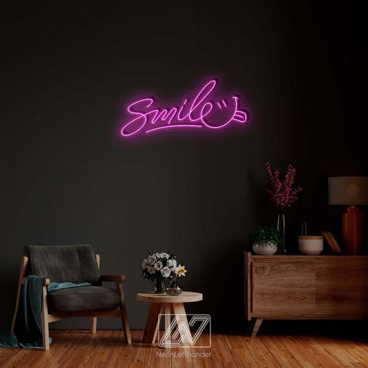 Smile Neon Sign