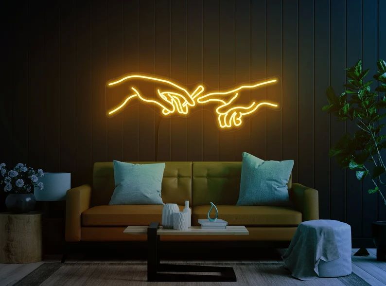 Custom Made Neon Signs, Smoking Hand Neon Sign, LED Business Sign – AOOS