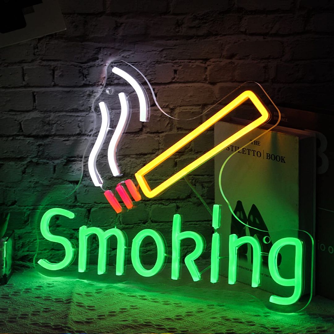Smoking Neon Sign