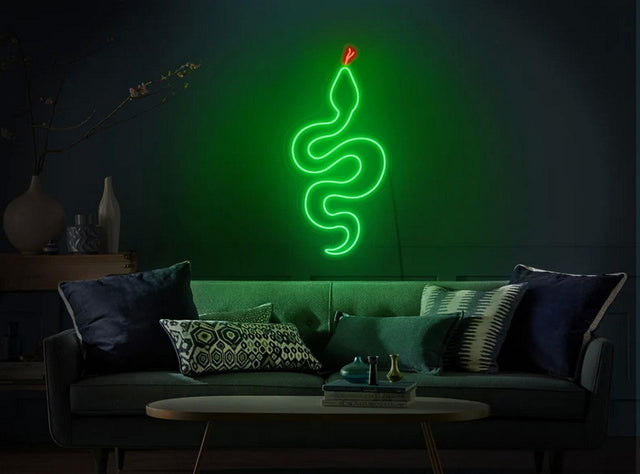 Snake LED Neon Sign for Tattoo Studio light up sign